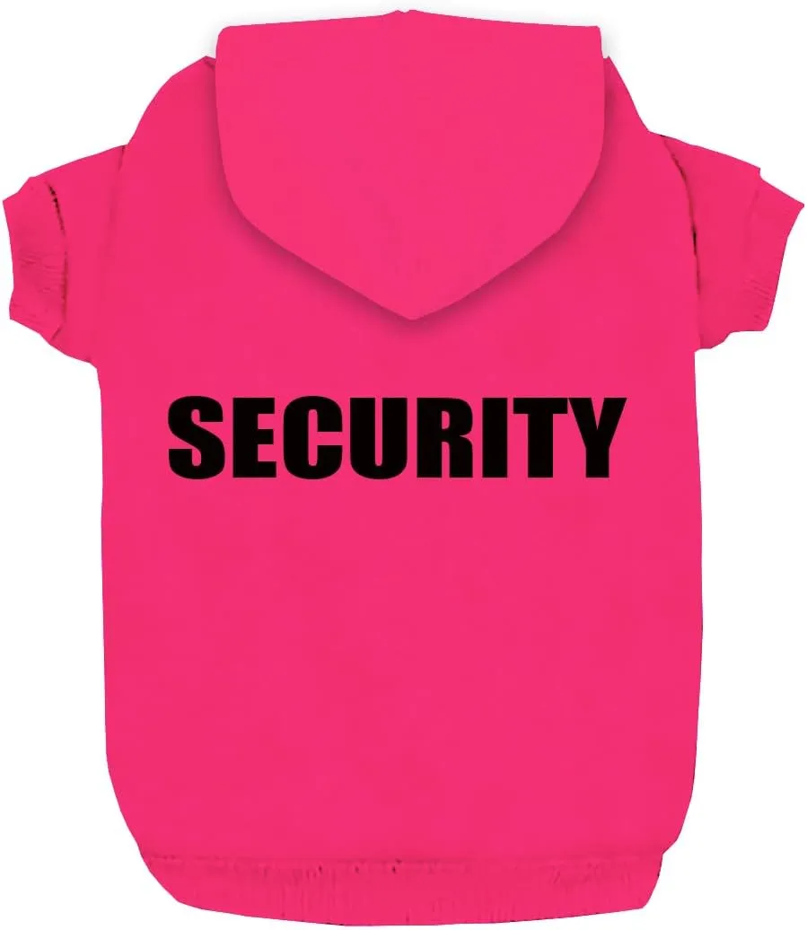 Security Dog Hoodies Dog Clothes Apparel Winter Sweatshirt Warm Sweater Cotton Puppy Small Dog Hoodie for Small Dog Medium Large Dog Cat (Magenta, XXXL)