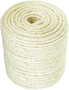 Sisal Rope Cat Scratcher 4mm by 164Ft Cat Tree Rope for Cat Scratching Post Tree Tower Replacement Repair and Replace, DIY Hemp Twine Rope