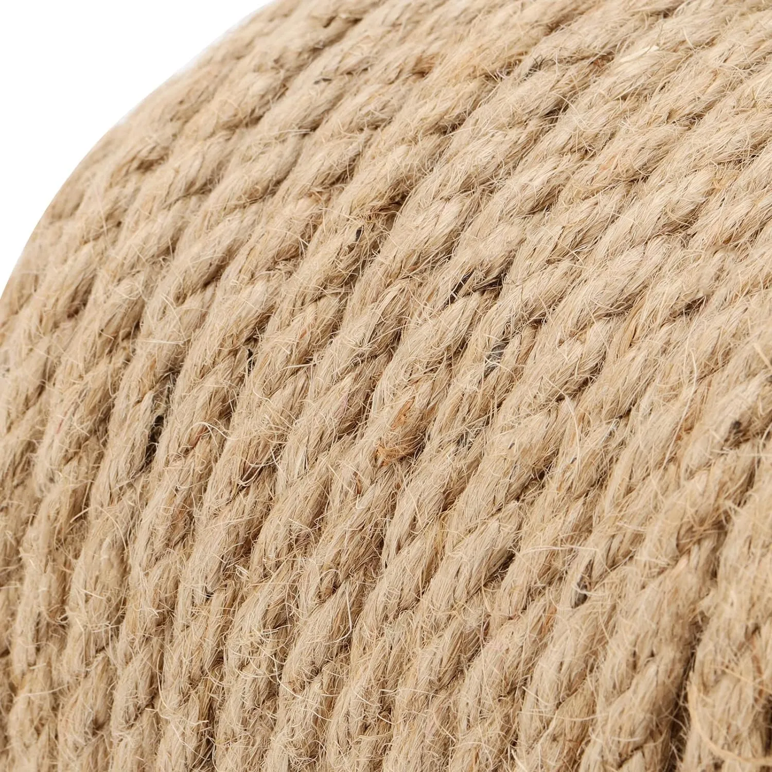 Sisal Rope for Cat Scratching Post Tree Tower Replacement for Repairing Recovering or DIY Scratcher (Natur, 4mm 50ft)