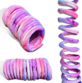 Spiral Spring Cat Toy with Catnip - Plastic Coil Spring and Soft Cloth Covering - Engaging Catnip Toy for Playful Indoor Cats - Interactive Cat Toys for Indoor Cats, Purple
