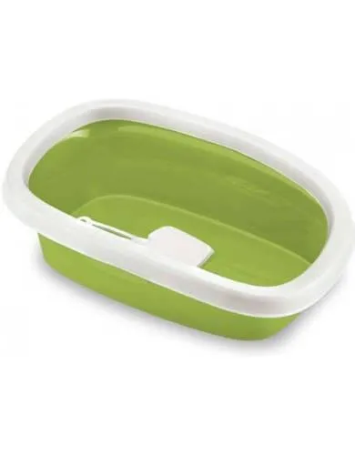Stefanplast Sprint 20 Cat Litter Tray (Apple Green/ Pink)