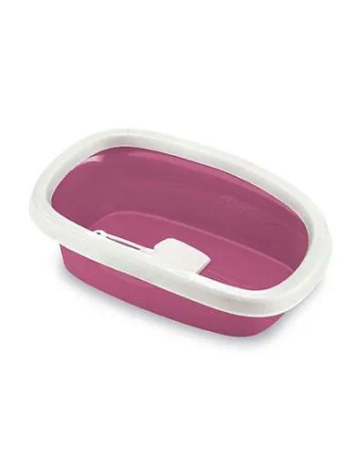 Stefanplast Sprint 20 Cat Litter Tray (Apple Green/ Pink)