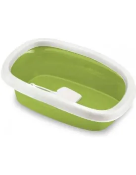 Stefanplast Sprint 20 Cat Litter Tray (Apple Green/ Pink)