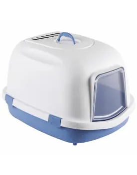 Stefanplast Super Queen Cat Litter Box (Blue/ Green)