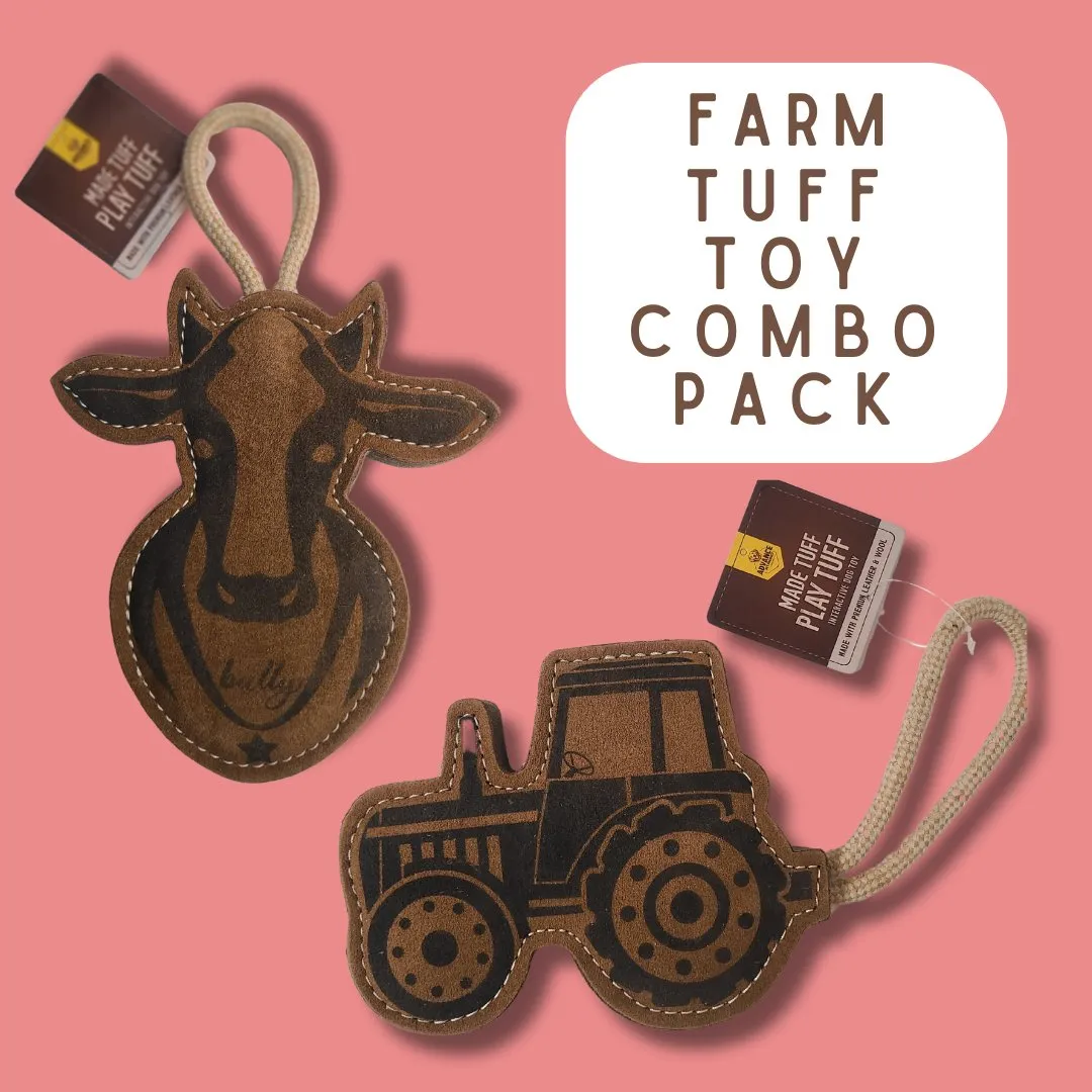 TUFF TOYS - Leather Dog Toys