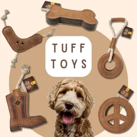 TUFF TOYS - Leather Dog Toys