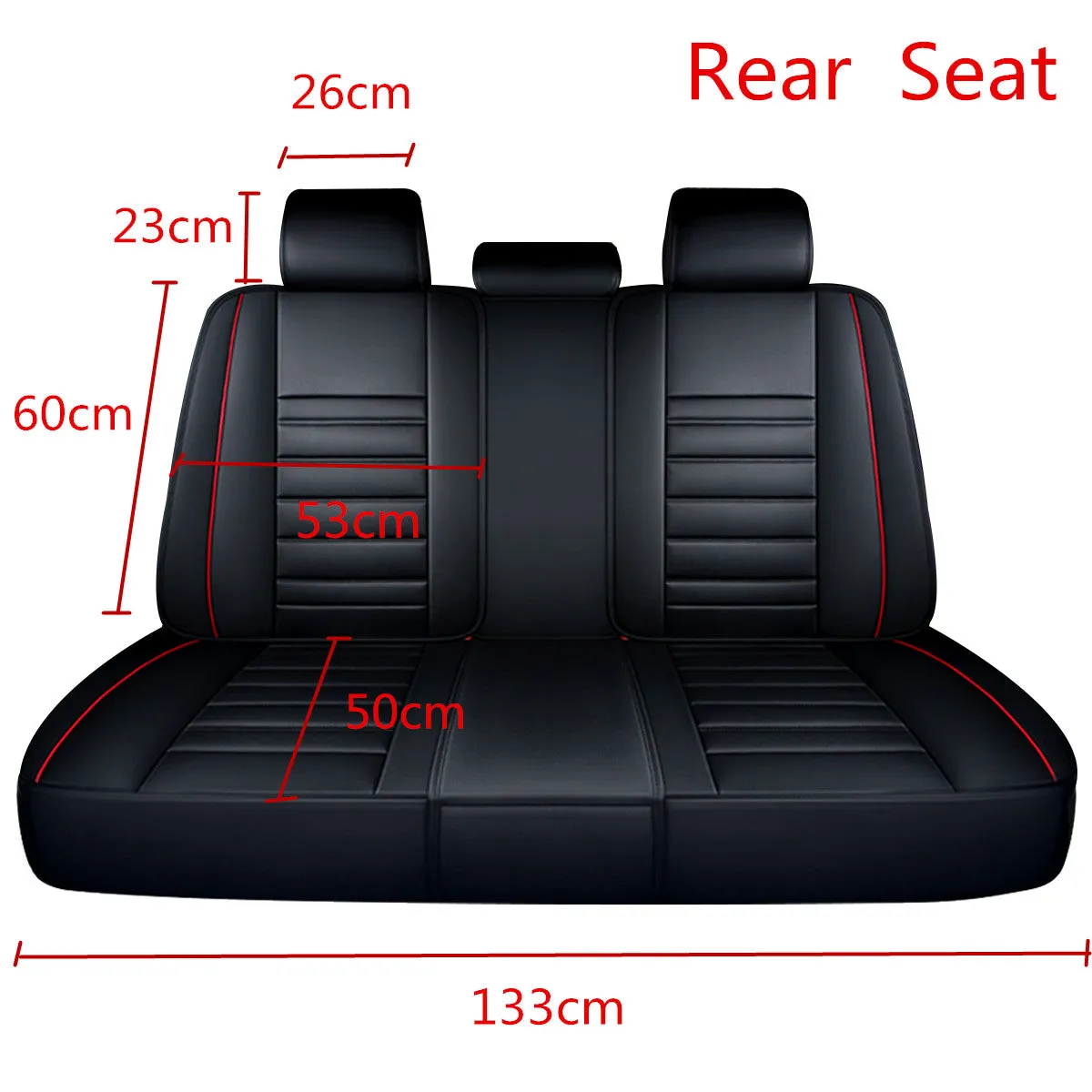Universal 5-Seat Deluxe PU Leather Car Seat Covers Full Set - Premium Cushion Protection