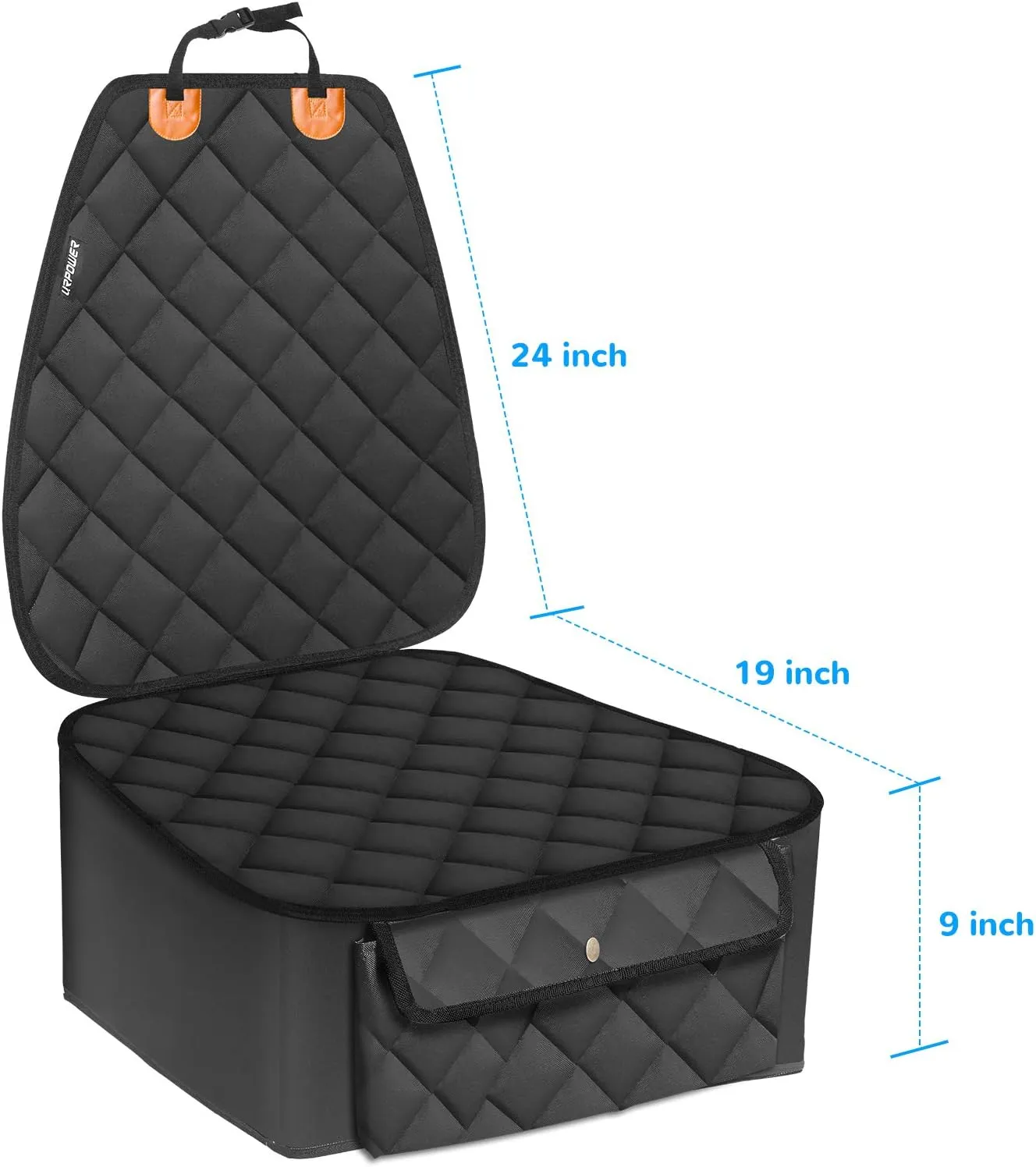 URPOWER Dog Front Seat Cover for Cars, 100% Waterproof Nonslip Quilted & Durable Padded Dog Seat Covers For Trucks & SUVs