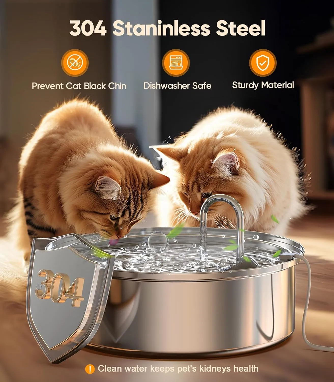 Water Fountain for Multi-Cat Home